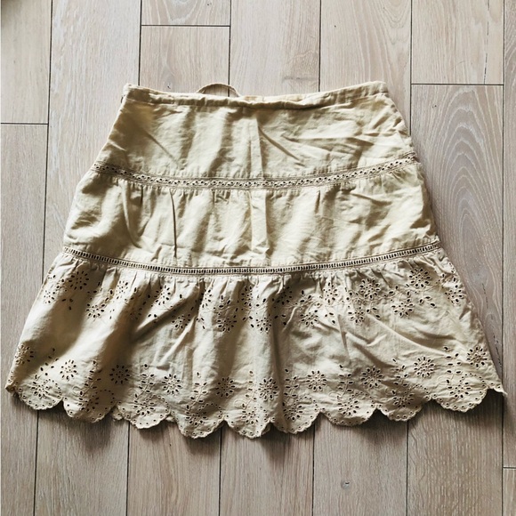 American Eagle Outfitters Y2K Lace Tiered Mini Skirt Size 2 - Picture 8 of 9